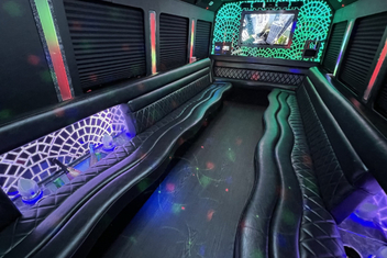 Norwalk Limo Bus Interior