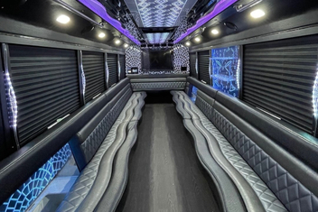 Norwalk Party Bus Interior